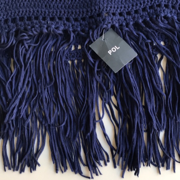 NWT sz s pol fringe cropped top - Picture 3 of 3